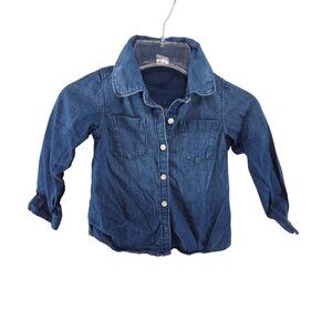 Baby Gap Kids Button Up Shirt Blue Size 4Y